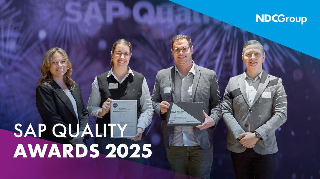 NDC Group & Straumann Shine at SAP Quality Awards 2025: Rapid Time to ...